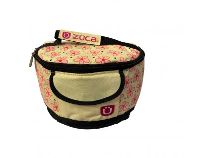 Lunchbox ZÜCA žlutočerná - kytičky