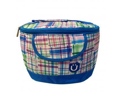 Lunchbox ZÜCA barevná kostka - modrý lem