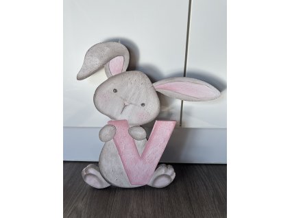 Zajíček s písmenem 35 cm