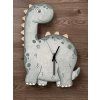 Dřevěné hodiny dinosaur - ručně malované