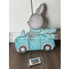 Lampička zajíček v modrém autě