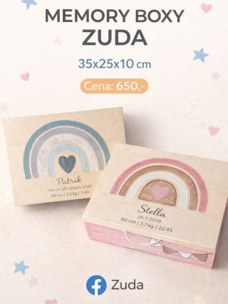 Hledáš originální dárek k narození miminka nebo krásné místo na první vzpomínky? 🤍 Naše MEMORY BOXY ZUDA jsou ručně...