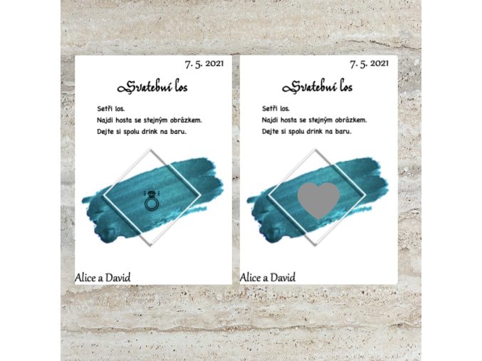 Svatební stírací losy - MOTIV 21 - 30