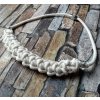 Háčkovaný náhrdelník přírodní kolekce země hlavní