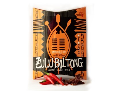 EXTRA HOT CHILLI HOVĚZÍ SUŠENÉ MASO