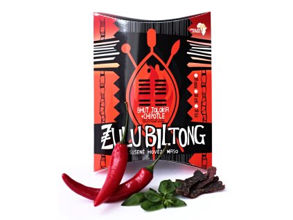 BHUT JOLOKIA + CHIPOTLE HOVĚZÍ SUŠENÉ MASO