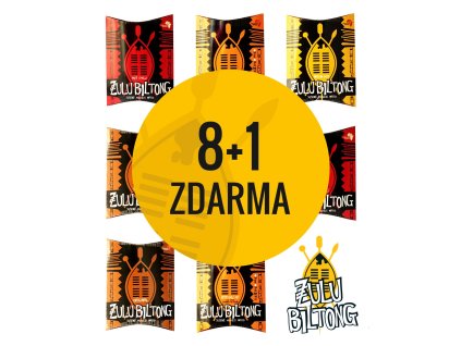 8+1 ZDARMA MIX HOVĚZÍ SUŠENÉ MASO
