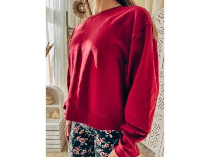 MIKINA SARQO BACKLESS WINE