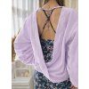 MIKINA SARQO BACKLESS LILAC