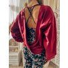 MIKINA SARQO BACKLESS WINE