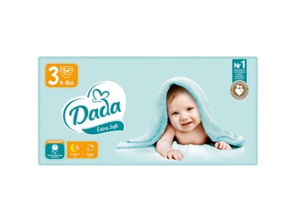 Dada Extra Soft vel. 3 MIDI, 4-9kg,  54ks