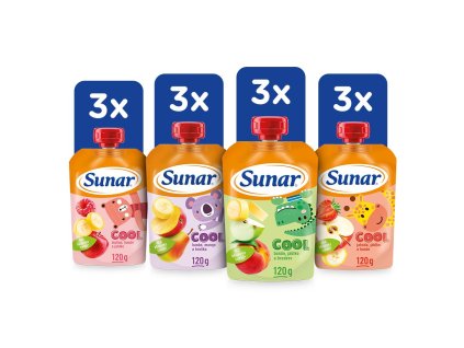 Sunar Cool ovoce mix karton III 12x120g