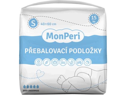 MonPeri Přebalovací podložky S 40x60 cm 15ks