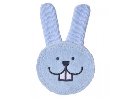 MAM ZUBNÍ ŽÍNKA ORAL CARE RABBIT, 0+ měsíců modrá