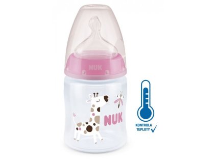 NUK FC+ lahev s kontrolou teploty, 150 ml růžová