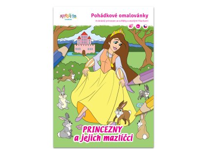 Princezny a její mazlíčci omalovánka A5