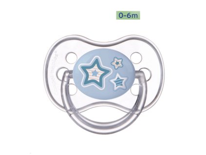 Canpol babies Dudlík 0 6m silikonový symetrický NEWBORN BABY modrý
