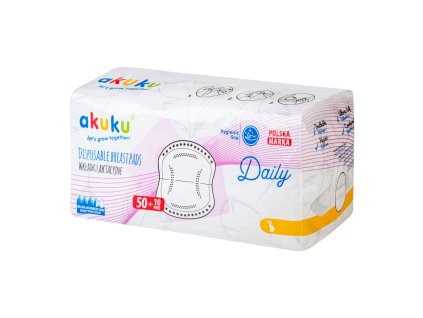 Akuku Prsní vložky Daily 50+10 zdarma (1)