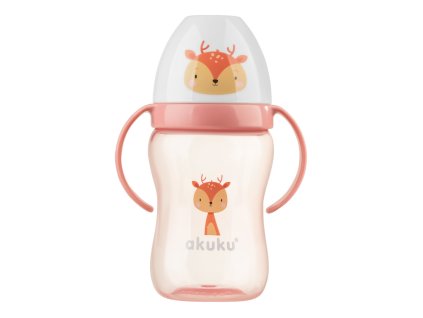 Akuku Hrneček se silikonovým pítkem 240ml jelen (1)