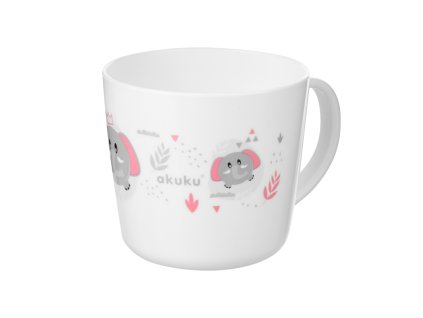Akuku Dětský plastový hrnek 250ml slon