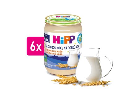 HiPP BIO Kaše na dobrou noc krupicová 6x190g
