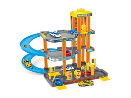 Garáž pro autíčka se 2 auty 1