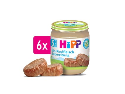 HiPP BIO Hovězí maso 6x125g