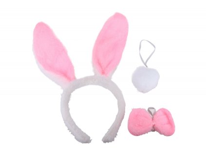 Set karneval zajíc růžový