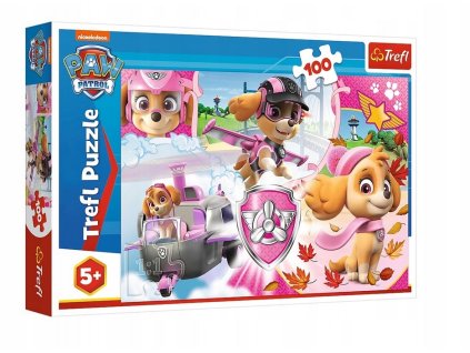 TREFL Puzzle Paw Patrol Skye v akci 100 dílků
