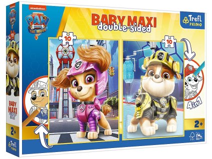 TREFL Puzzle BABY MAXI Paw patrol Sky a Rubble 10 dílků oboustranné