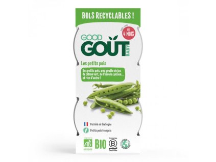 Good Gout BIO Hráškové pyré (2x120 g)