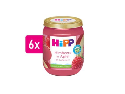 HiPP BIO Jablko a maliny 6x160g