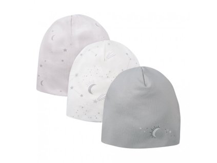 Dětská čepice PETITE šedá (3ks)