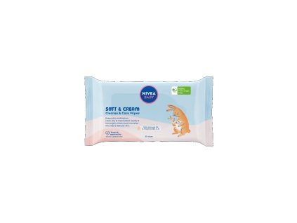 Nivea Baby Čisticí a pečující ubrousky Soft&Cream 57ks
