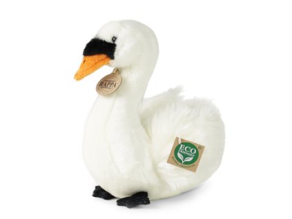 Plyšový pták labuť sedící 23 cm ECO-FRIENDLY
