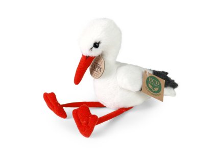 Plyšový čáp 14 cm ECO-FRIENDLY