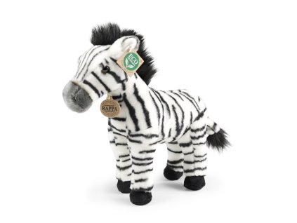 Plyšová zebra stojící 30 cm ECO-FRIENDLY