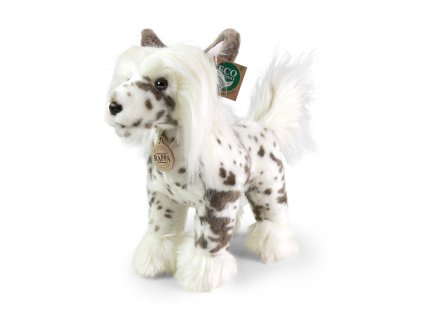 Plyšový pes čínský chocholatý 25 cm ECO-FRIENDLY