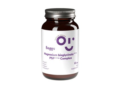 Beggs Magnesium bisglycinate 380 mg + P5P COMPLEX 1,4 mg (60 kapslí)