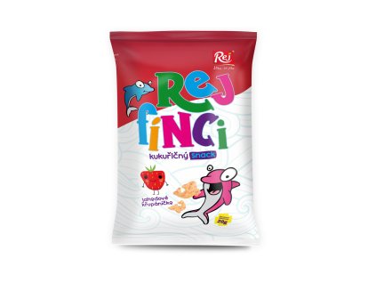 REJ Rejfínci kukuřičný snack jahoda 20g