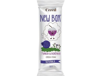 Cerea New bar Tvaroh a borůvka 28g