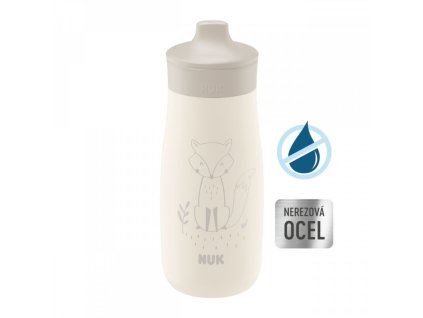 NUK Láhev Mini Me Sip nerez 9m+, 300ml béřová