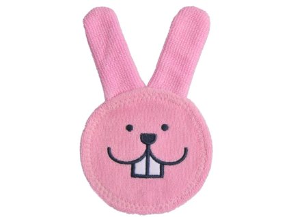 MAM ZUBNÍ ŽÍNKA ORAL CARE RABBIT, 0+ měsíců - červená