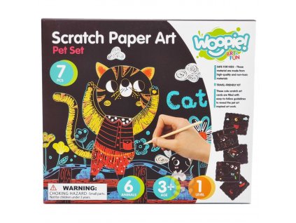 WOOPIE Kreativní sada Vyškrabávací obrázky 7ks 3