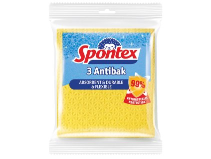 Spontex Antibak houbová utěrka 3ks