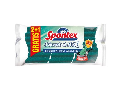 Spontex Scrub&Flex houbička 2+1 zdarma