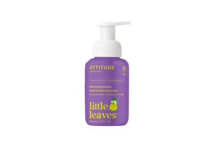 Dětské pěnivé mýdlo na ruce ATTITUDE Little leaves s vůní vanilky a hrušky 295 ml