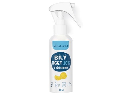 Allnature Bílý ocet sprej 10 % s vůní citrónu 500ml