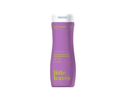 Dětské tělové mýdlo a šampon (2 v 1) ATTITUDE Little leaves s vůní vanilky a hrušky 473 ml