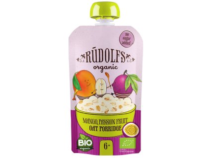 Rudolfs BIO kapsička Mango, celozrnná ovesná kaše (110g)